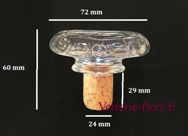 bouchon de lige avec tte verre fresque