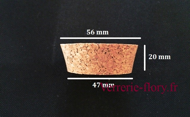 bouchon de lige plat h 20 mm 